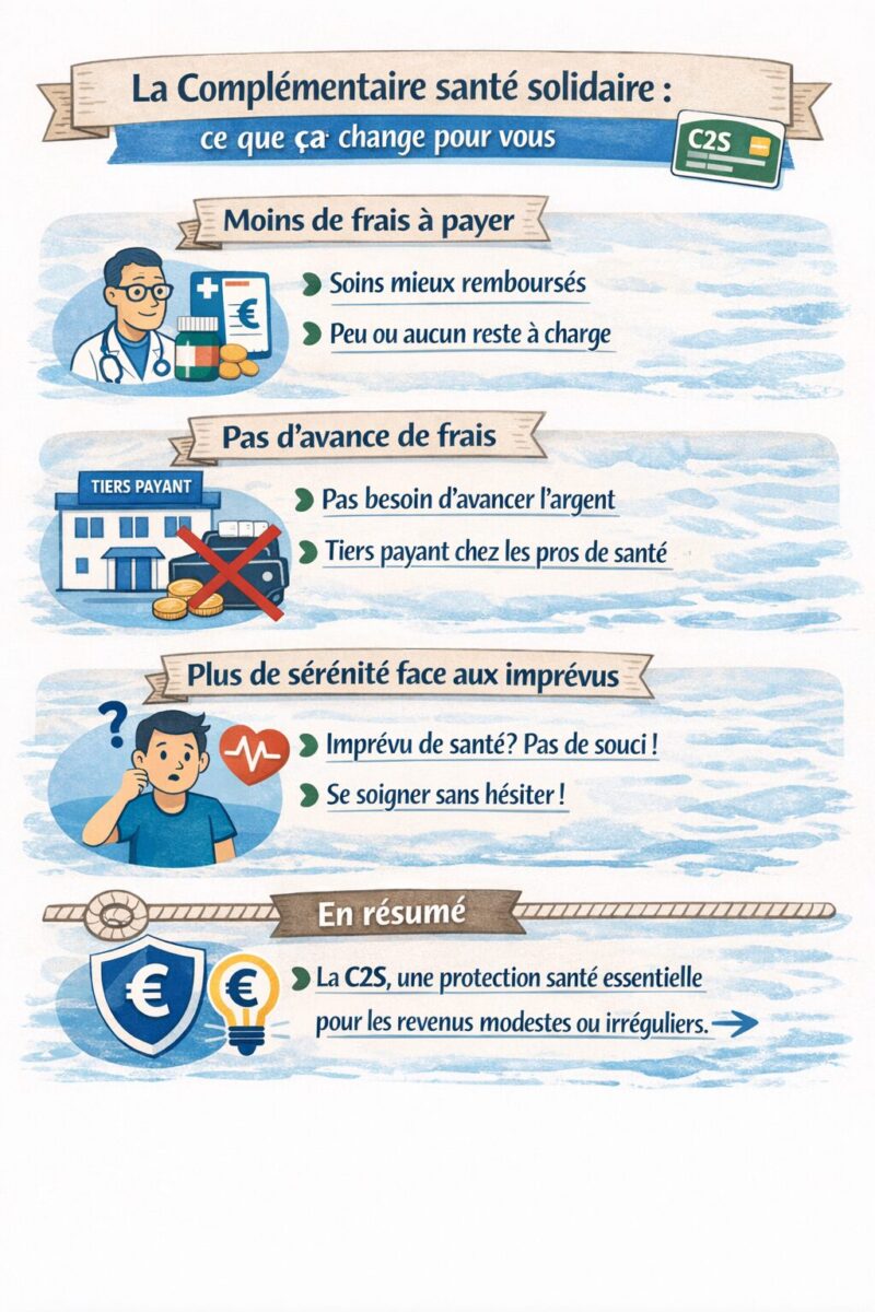 Illustration : la complémentaire santé solidaire