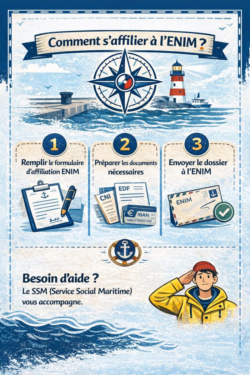 Illustration : Comment s'affilier à l'ENIM