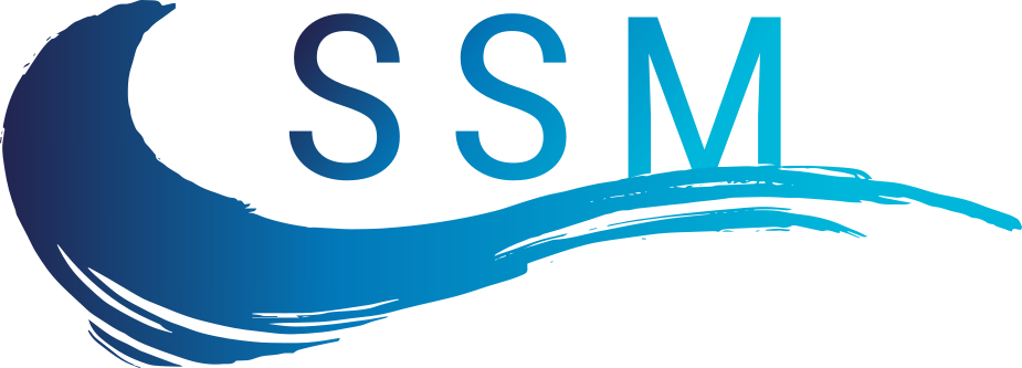 Logo SSM - déggradé bleu