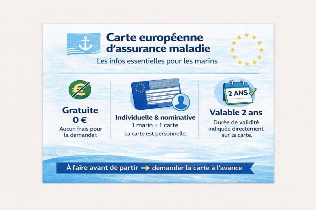 Illustration : Carte européenne d'assurance maladie, infos essentielles pour les marins