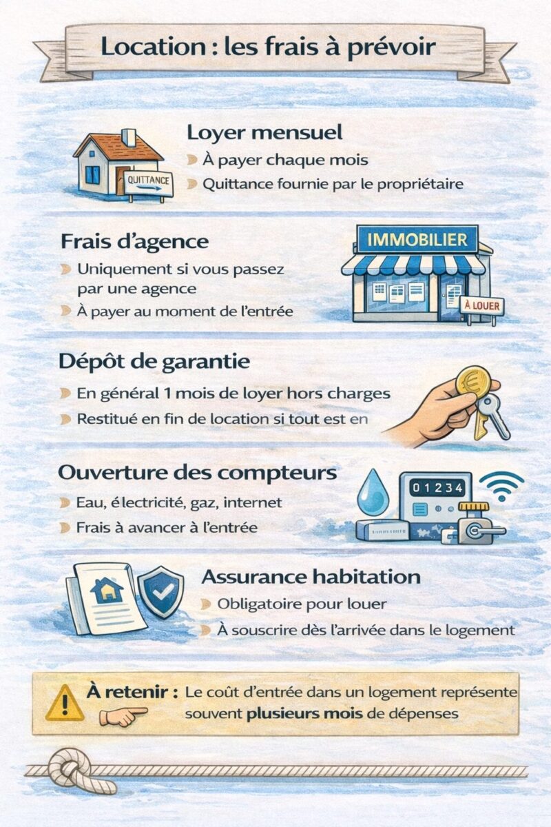 Illustration : location, les frais à prévoir