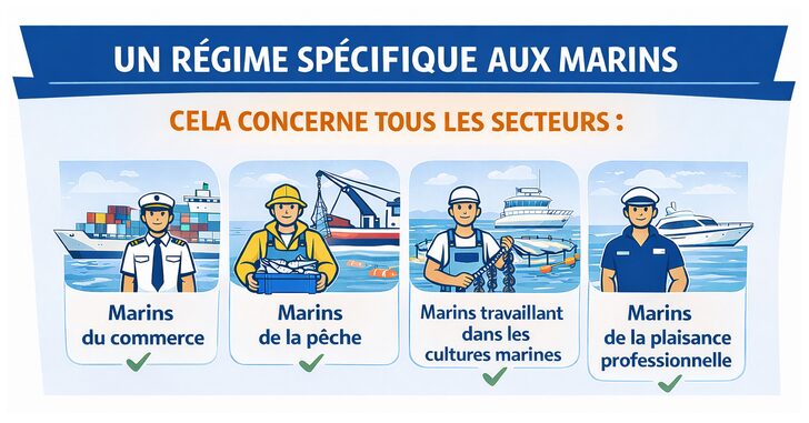 Illustration : régime spécifique aux marins